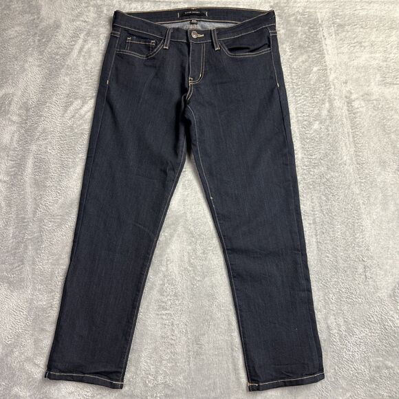 Flying Monkey Denim - Flying Monkey Womens Jeans Dark Wash Sz. 28 Relaxed Stretch Straight Leg Capri